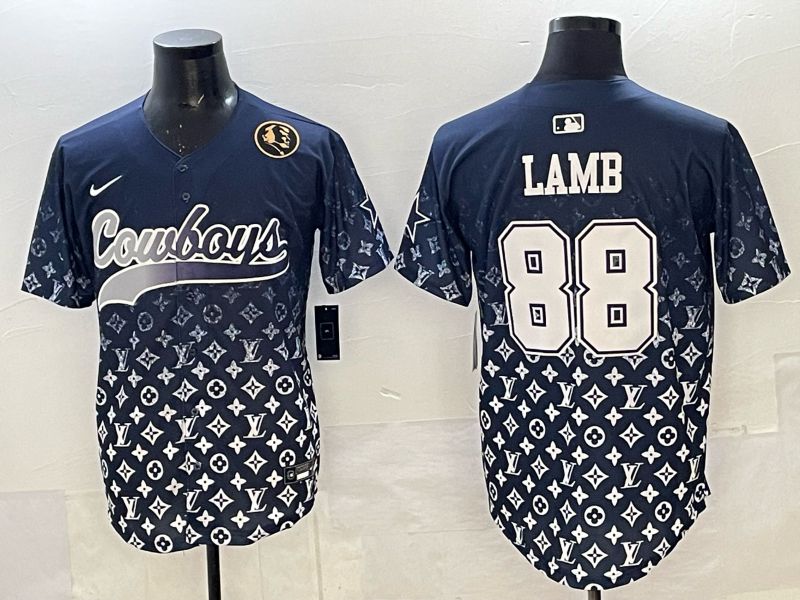 Men 2025 Nike Dallas Cowboys #88 Lamb Drak Blue Limited NFL Jersey 05->dallas cowboys->NFL Jersey